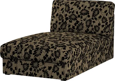 Produktbild von Dekoria Bezug für Kivik Recamiere Sofa, beige-schwarz, Bezug für Kivik Recamiere