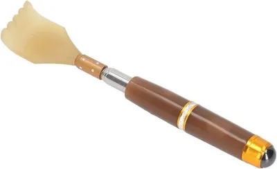 Verstellbarer Holz-Rückenkratzer für Männer und Frauen - Handstimulator für Rücken, Nacken und Füße - Praktisches Geschenk