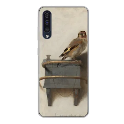 Produktbild von MuchoWow® Handyhülle Schutzhülle Hülle für Samsung Galaxy A50 Stieglitz - Alter Meister - Carel Fabritius Silikon Softcase Handy Hülle - Mobiltelefonhülle