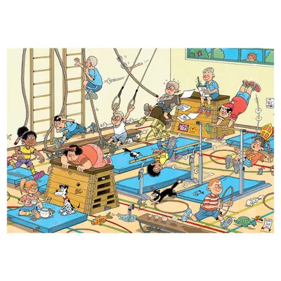 Immagine prodotto di Jan van Haasteren - Puzzle jvh junior gabbie per scimmie 240 pezzi