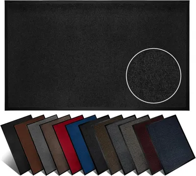Produktbild von Furni24 Schmutzfangmatte Fußmatte 120 x 180 cm Anthrazit – Rutschfeste & Waschbare Türmatte für Innen & Außen