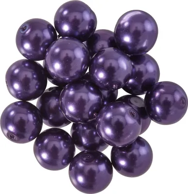 Produktbild von Glaswachsperlen Ø 10 mm, 20 Stück Lila