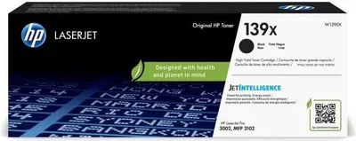 Obrázek produktu pro Tonerová kazeta HP 139X, černá, vysoká kapacita, 4000 stran, LaserJet Pro 3001–3108