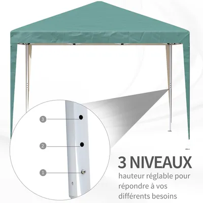 Produktbild von Faltbarer Gartenzelt – Partyzelt – Pavillon – Laube – Pagode – UV-Schutz