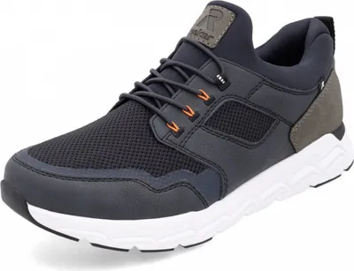 Produktbild von Rieker Herren Sneaker sportlicher Slipper mit loser MemoCup Einlage 09102, Größe:45 EU, Farbe:Blau