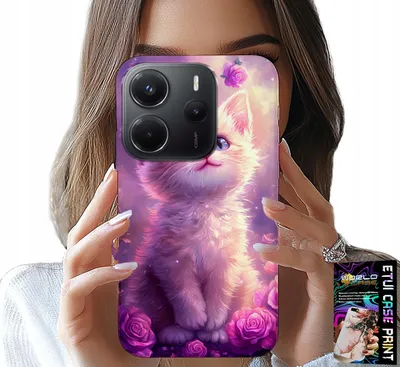 Zdjęcie produktu dla Etui Do Xiaomi Note 14 4G - Słodki Kotek, Kot, Wzory Ze Zwierzętami
