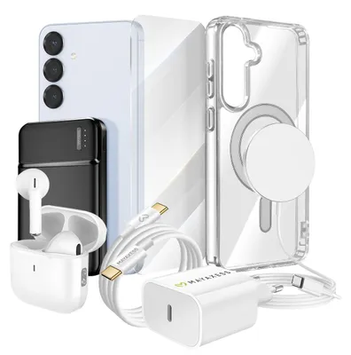 Image de Mayaxess, étui Elite 7 pièces en verre Magsafe pour Galaxy S25 Plus, transparent