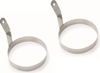 Immagine prodotto di Anello per uova, 2 pezzi, anello per friggere, forma per uova al tegamino, stampo per uova, anello per friggere, forma per uova al tegamino