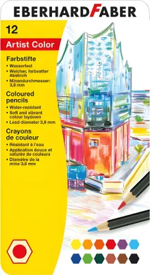 Immagine prodotto di EBERHARD FABER 516112 EBERHARD FABER Matita colorata esagonale Artist Color, confezione da 12 pezzi