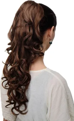 Produktbild von WIG ME UP Zopf Pferdeschwanz gelockt Braun-Mix SA09-5/114