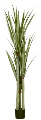 Produktbild von Künstliche Yucca-Pflanze, 190 cm, für drinnen und draußen, pflegeleicht