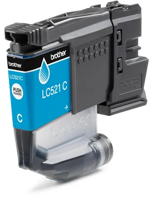 Produktbild von Brother LC521C, Cyan, 1 Stück(e), 500 Seiten, Einzelpackung