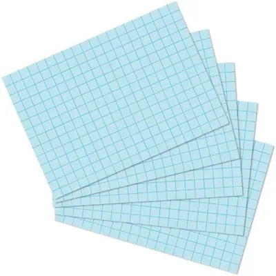 Produktbild von Herlitz 10901502, Blau, Kariertes Papier, 170 g/m², 100 Stück(e)