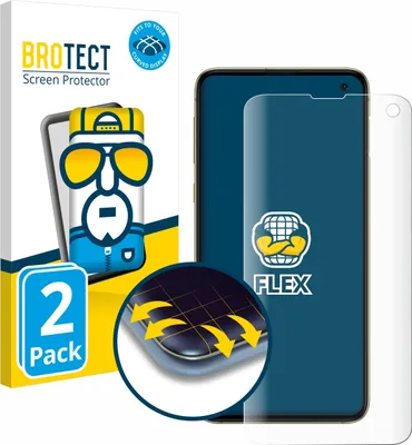 Produktbild von 2x BROTECT Fullscreen Schutzfolie für Samsung Galaxy S10e Displayschutz Folie Fullcover Klar Transparent