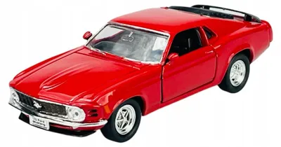 Image de Welly Modèle 1970 Ford Mustang Boss 302 Rouge Métal