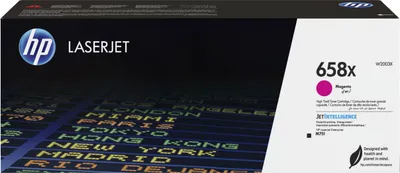 Zdjęcie produktu dla HP 658X — oryginalny wkład LaserJet o dużej wydajności z purpurowym tonerem, 28000 stron(y), Purpurowy, 1 szt.