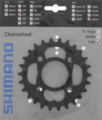 Immagine prodotto di Ingranaggio SHIMANO "Acera FC-M391" a 4 bracci, per 3x9 26 denti