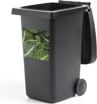 Produktbild von MuchoWow® Mülltonnenaufkleber Blätter - Pflanzen - Natur 40x40 cm - Abfall-Aufkleber - Container - für Abfallcontainer