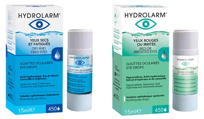 Image de Coffret Hydrolarm collyre hydratant + yeux rouges 2x15 ml