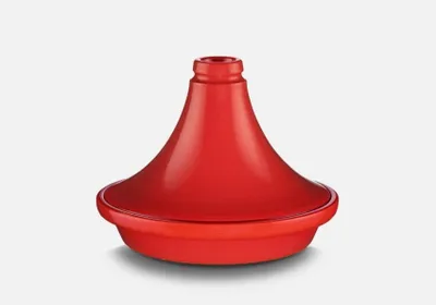 Zdjęcie produktu dla Czerwona Tajine Roja w glinie ogniotrwałej - D 32 cm - serwuje od 6 do 8 osób