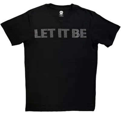 Produktbild von The Beatles Let It Be Crystals (Embellished) Black M T-Shirt