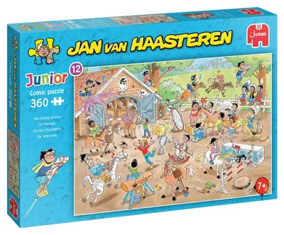 Produktbild von Jan van Haasteren Junior - Reitschule - 360 Teile, 360 Stück(e), Humor, 7 Jahr(e)