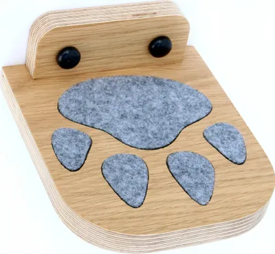 Produktbild von Kleines Katzentrittbrett, kleine Katzentrittpfote 14,5x13 cm