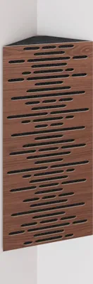 Zdjęcie produktu dla 2-pak - Wąska akustyczna pułapka basowa narożna | rozmiar: 23 x 50 cm | kolor: (orzech, WAVE)