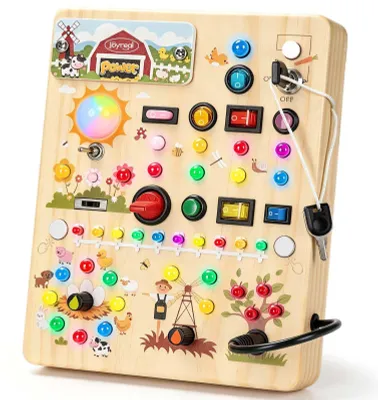 Produktbild von Montessori-Beschäftigungsbrett aus Holz, Spielzeug für Kinder