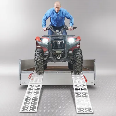 Produktbild von Klappbare, extra starke Motorradrampe 225 cm - 2er Set
