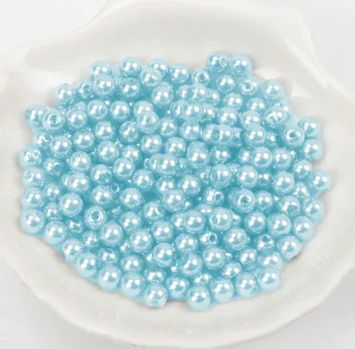 Produktbild von Wachsperlen ca. 100 Stück, 8mm, Türkis hell