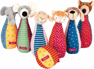 Immagine prodotto di sigikid gioco dei birilli per bambini con figure di animali