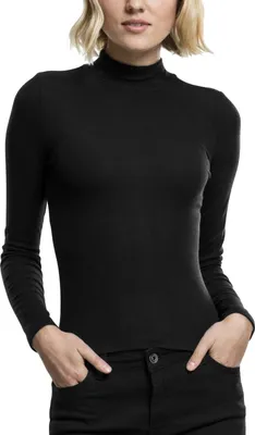 Immagine prodotto di Urban Classics Donna - Dolcevita a maniche lunghe schwarz - XL