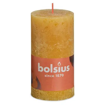 Zdjęcie produktu dla Bolsius Rustiko Shine, Cylidner, Żółty, 60 h, 1 szt.