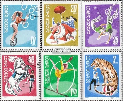 Produktbild von Briefmarken Rumänien 1969 Mi 2790-2795 (kompl.Ausg.) postfrisch Zirkus