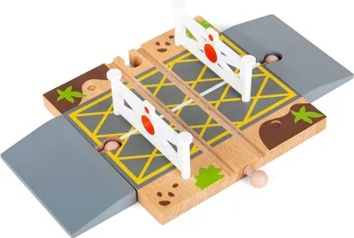 Obrázok produktu pre Bigjigs Rail Železničné priecestie s drevenými koľajnicami a závorami