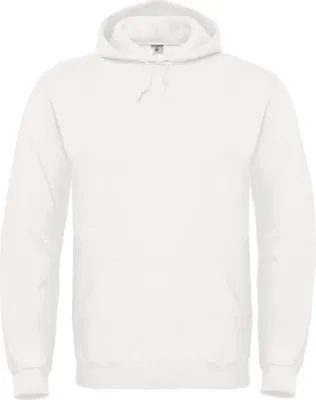 Immagine prodotto di B&C WUI21 | Felpa con cappuccio / Sweat ID.003 / Taglio moderno - Colore: Bianco - Taglia: M
