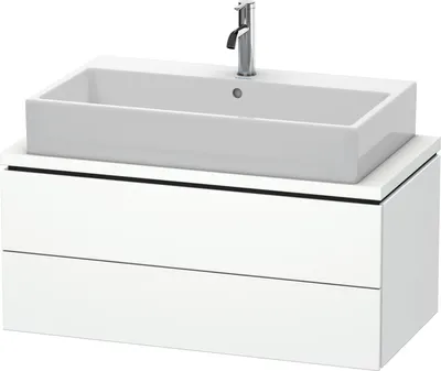 Produktbild von Konsolenunterschrank L-CUBE 400x920x477mm weiß matt weiß matt
