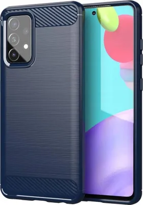 Produktbild von Carbon Shield Hülle für Samsung Galaxy A72 5G/Galaxy A72 4G - Blau KP9521