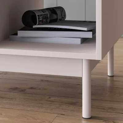 Produktbild von Wohnmöbel-Set in Beige mit Eiche, Couchtisch & Highboard, 2-teilig - DINAR-131