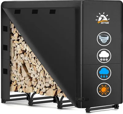 Zdjęcie produktu dla Metalowa drewniana półka do użytku na zewnątrz - wodoodporna - 1 sztuka - czarna - 121 x 35 x 121 cm
