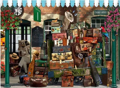 Zdjęcie produktu dla ANATOLIAN Puzzle Na stacji kolejowej 1000 elementów