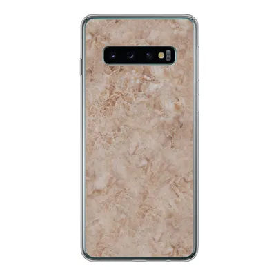 Produktbild von MuchoWow® Handyhülle Schutzhülle Hülle für Samsung Galaxy S10 Marmor - Braun - Muster Silikon Softcase Handy Hülle - Handytasche