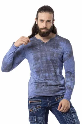 Produktbild von CL517 Herren Langarmshirt in extravagantem Look