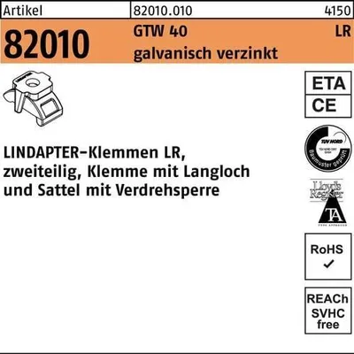 Produktbild von Klemme R 82010 GTW 40 LR M 20 / 3 - 20 galvanisch verzinkt