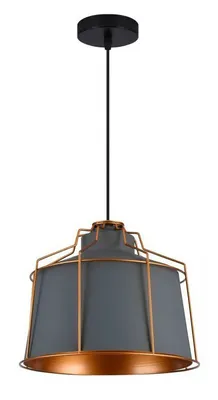 Produktbild von GTV - Pendelleuchte GOA Deckenleuchte AC220-240V,50/60Hz,1*E27, IP20,DURCHM. 32 CM, einzeln, grau