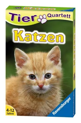 Immagine prodotto di Ravensburger Kartenspiele Tier-Quartette Katzen, Kartenspiel, Quartett, Karten Spiel, Spielkarten, Tiere, 20421 2