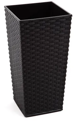 Obrázok produktu pre Nohel Záhradný obal na kvetináč FINEZIA RATTAN plast 25x25x47cm
