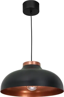 Produktbild von Hängelampe in Schwarz Kupfer E27 Metall Modern Hängeleuchte Wohnzimmer