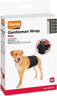 Zdjęcie produktu dla Karlie Majtki przeciw nietrzymaniu moczu dla psów czarne 40x10cm